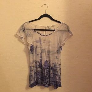Short-sleeved Banana Republic Blouse
